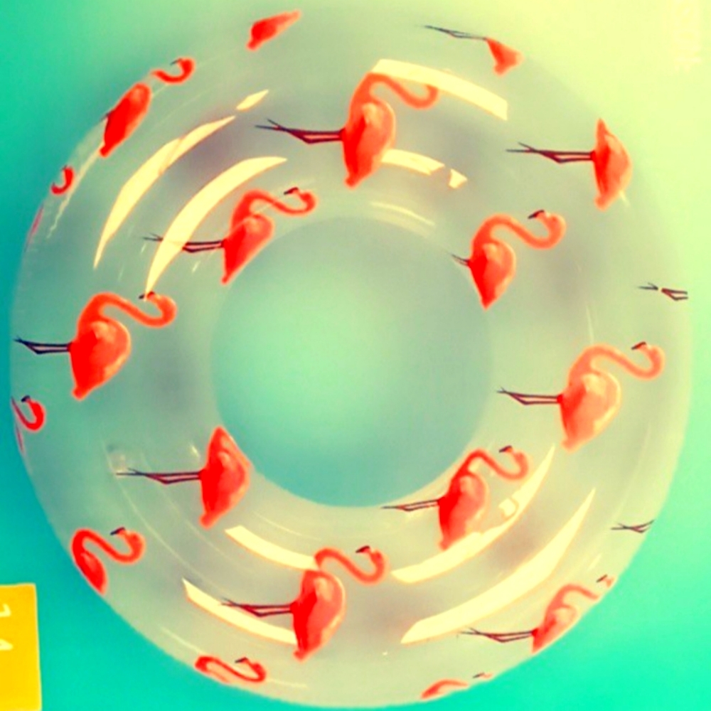 Flamingo pool tube